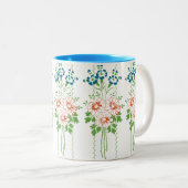 Barockgeschoss Blume... Zweifarbige Tasse (VorderseiteRechts)