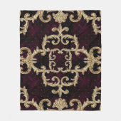 Barockgoldene Fleecedecke (Vorderseite)