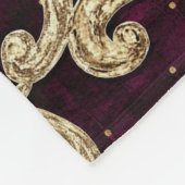 Barockgoldene Fleecedecke (Ecke)