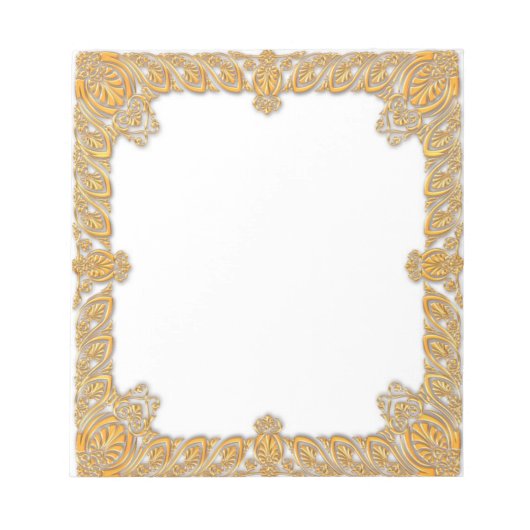BarockgoldGerahmt Notizblock (Vorderseite)