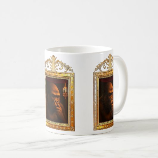 Barockgorilla Kaffeetasse (VorderseiteRechts)