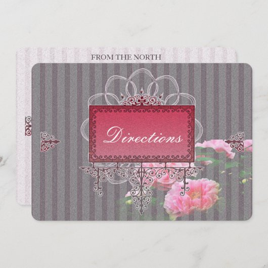 Barockischer Glamour Hochzeitsfeier Set, Sammlung Einladung (Vorne/Hinten)