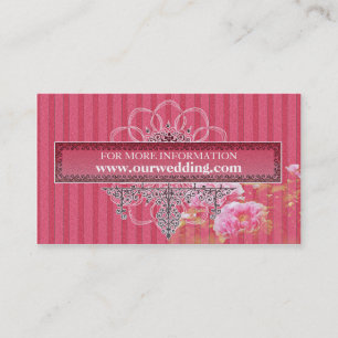 Barockischer Glamour Hochzeitsfeier Set, Sammlung Visitenkarte