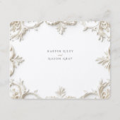 Barockkarte mit Informationen und Details Begleitkarte (Rückseite)