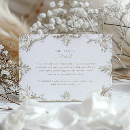 Barockkarte mit Informationen und Details Begleitkarte