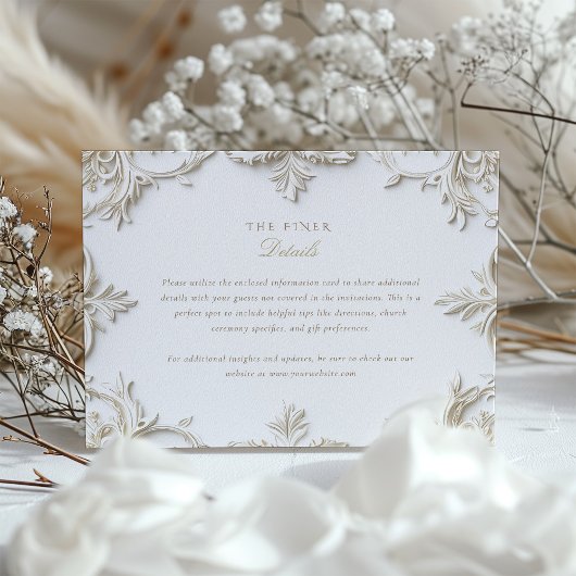 Barockkarte mit Informationen und Details Begleitkarte