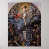 Barockkatholische Kunst Auferstehung Jesu Ostern Poster (Vorne)