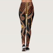 Barockkettenmuster Design Leggings (Rückseite)