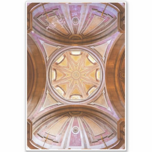 Barockkuppel der Kirche Santo Antonio de Lisboa Aufkleber (Vorderseite)