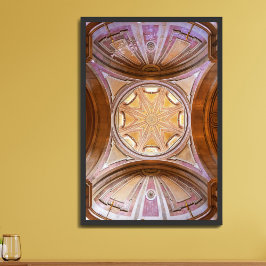 Barockkuppel der Kirche Santo Antonio de Lisboa Poster