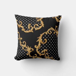 Barockmuster golden  kissen