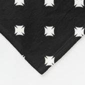 Barockmuster goldene Fleecedecke (Ecke)