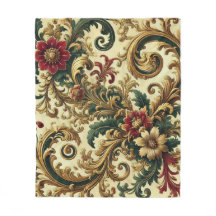 Barockmuster mit Gold, Rot, Grün A