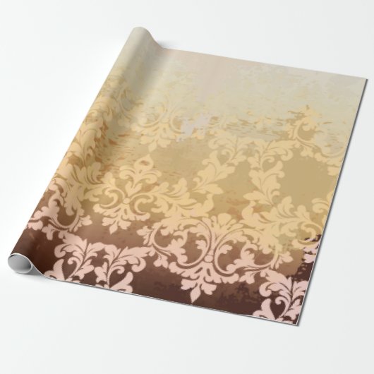 Barockmuster Vintag Geschenkpapier (Ungerollt)