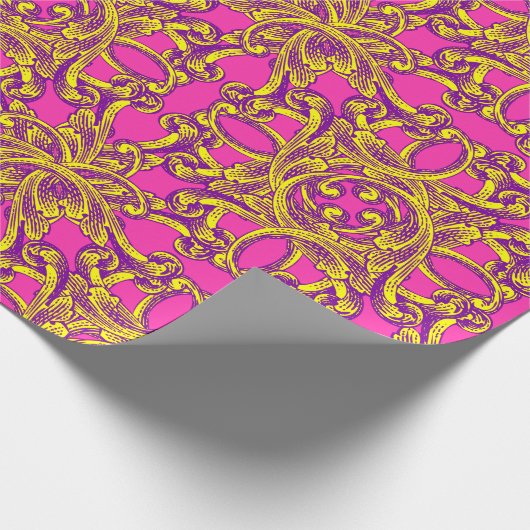 Barockpapier für Extravagante Umschlagpapier Geschenkpapier (Ecke)