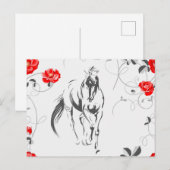 Barockpferd Postkarte (Vorne/Hinten)