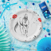 Barockpferde-Teller Pappteller (Party)