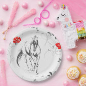 Barockpferde-Teller Pappteller (Party)