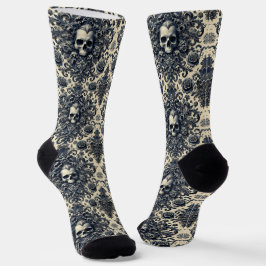 Barockpunk - Gotisches Viktorianisches Tapezierhau Socken