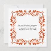 Barockrahmen - Einladung (Rückseite)