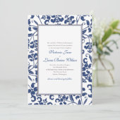 Barockrahmen-Einladung Einladung (Stehend Vorderseite)