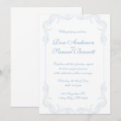 Barockrahmen - Einladung zur Hochzeit (Vorne/Hinten)