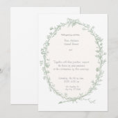 Barockrahmen - Einladung zur Hochzeit (Vorne/Hinten)