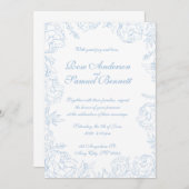 Barockrahmen - Einladung zur Hochzeit (Vorne/Hinten)