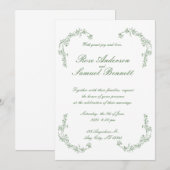 Barockrahmen - Einladung zur Hochzeit (Vorne/Hinten)