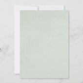 Barockrahmen Elegante Minze Hochzeit Einladung (Rückseite)