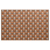 Barockschädel gestreift Halloween Orange Muster Stoff (Yard (91,4 cm))