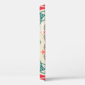 Barockschmuck und Blumendetails, Hipster-Karte Case-Mate iPhone Hülle (Rückseite / Rechts)