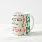 Barockschmuck und Blumendetails, Hipster-Karte Kaffeetasse (VorderseiteRechts)