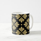 Barockschmuck, Vintages Blumenmuster. Kaffeetasse (VorderseiteRechts)