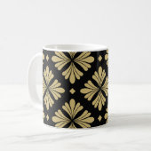 Barockschmuck, Vintages Blumenmuster. Kaffeetasse (Vorderseite Links)
