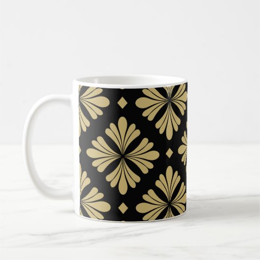 Barockschmuck, Vintages Blumenmuster. Kaffeetasse (Links)