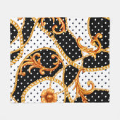 Barockschmuck-Vliesdecke Fleecedecke (Vorderseite (Horizontal))