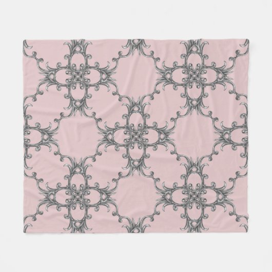 Barockschmuck-Vliesdecke Fleecedecke (Vorderseite (Horizontal))
