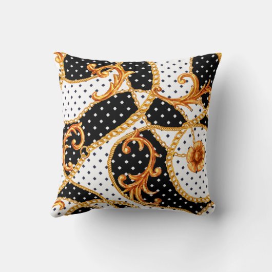 Barockschmuckmuster Kissen (Rückseite)