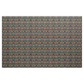 Barockschwarzer floraler Damast Stoff (Yard (91,4 cm))