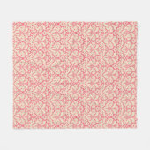 Barockstil-Damaskus-Hintergrund 2 Fleecedecke (Vorderseite (Horizontal))