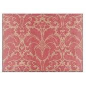Barockstil-Damast-Hintergrund Schneidebrett (Vorderseite)