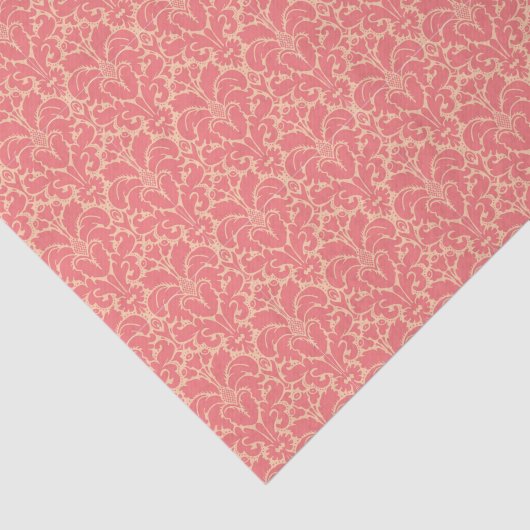 Barockstil-Damast-Hintergrund Seidenpapier (Ausschnitt)