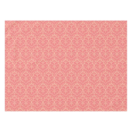 Barockstil-Damast-Hintergrund Tischdecke (Vorderseite (Horizontal))