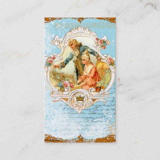 Barockstil im französischen Stil - Paar & Piano Bu Visitenkarte (Vorderseite)