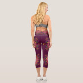  Barockstil Mandala floral. Capri Leggings (Rückseite)