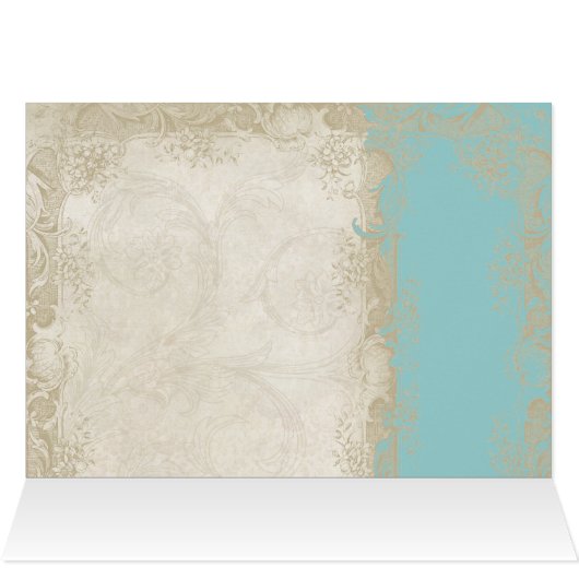 Barockstil Vintage Rose Aqua Ticino (Innenansicht Horizontal (Oben))