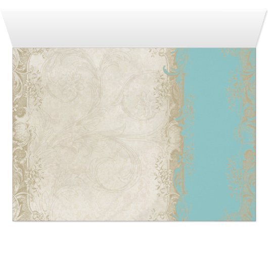 Barockstil Vintage Rose Aqua Ticino (Innenansicht Horizontal (Unten))
