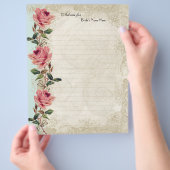 Barockstil Vintage Rose Aqua Ticino Flyer (Hand)