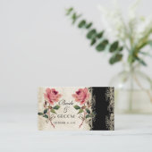 Barockstil Vintage Rose Geschenkkarte Begleitkarte (Stehend Vorderseite)